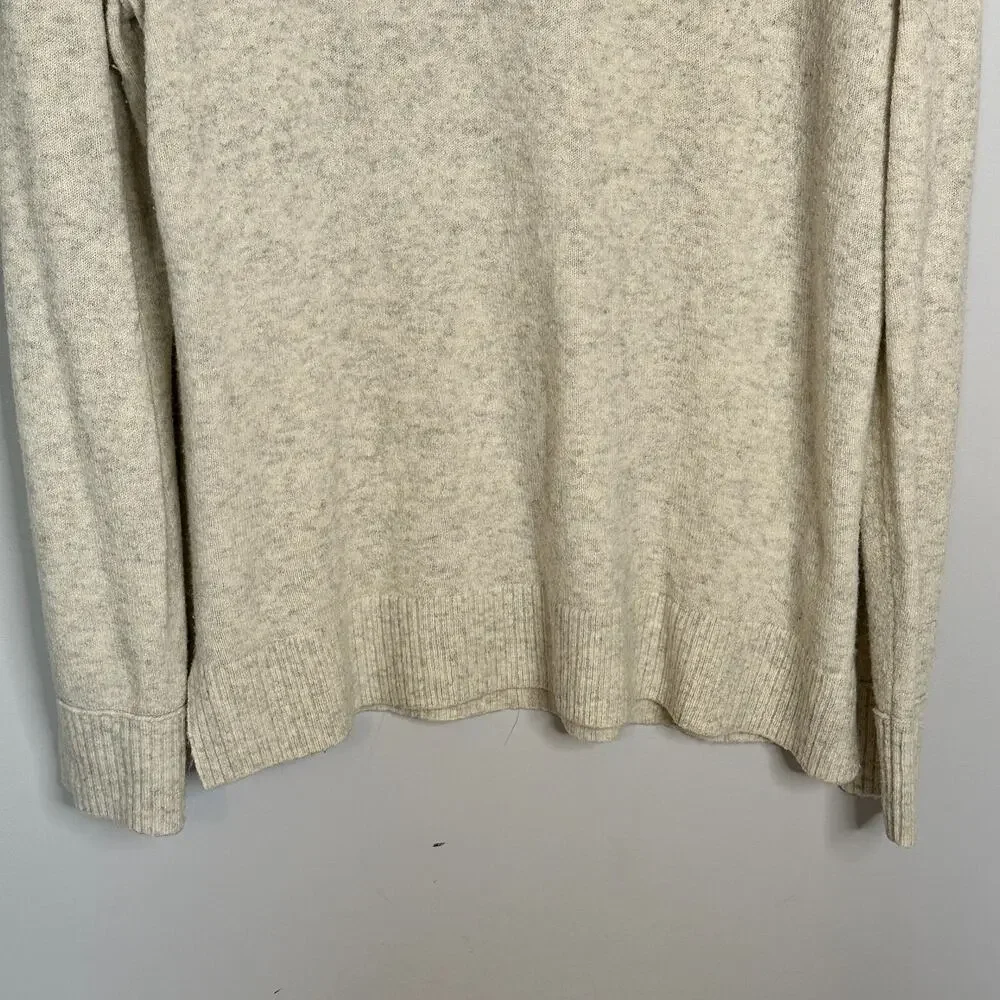 J. Crew Crew Neck Sweater Womens Size Large Gray Knit Pullover Soft Casual Cozy